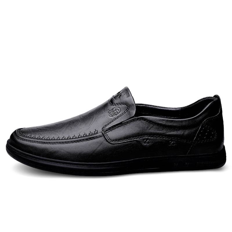 LAORENTOU Casual Leather Shoes Men's Low Top