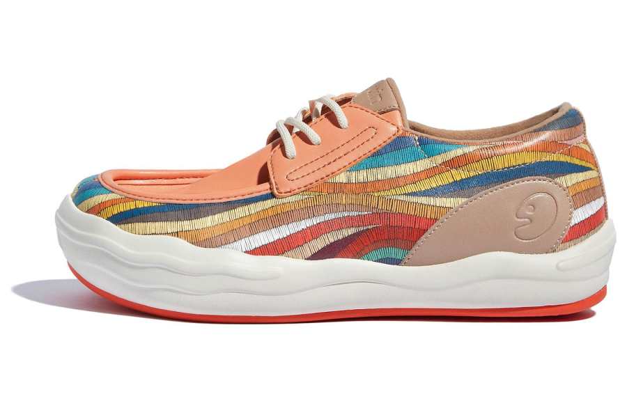 U.IN Painted Travel Shoes Andalucia 8 Skateboard Shoes Women's Optical Track