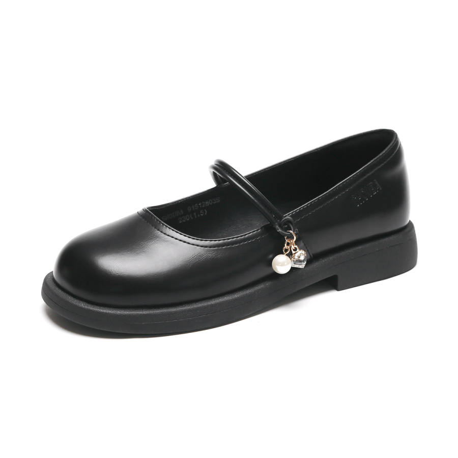 SHOUBA Synthetic Leather Block Heel Mary Jane Shoes 2.5cm Women's