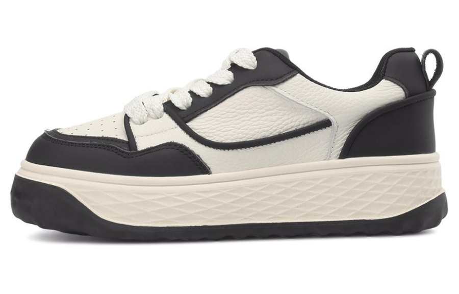 Rosa Bianca Cow Leather Low top Skateboard Shoes 4.3cm Women's