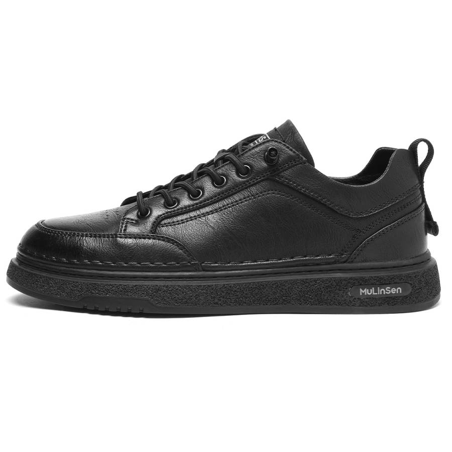 Mulinsen Synthetic Leather Comfortable And Trendy Low top Skateboard Shoes Men's