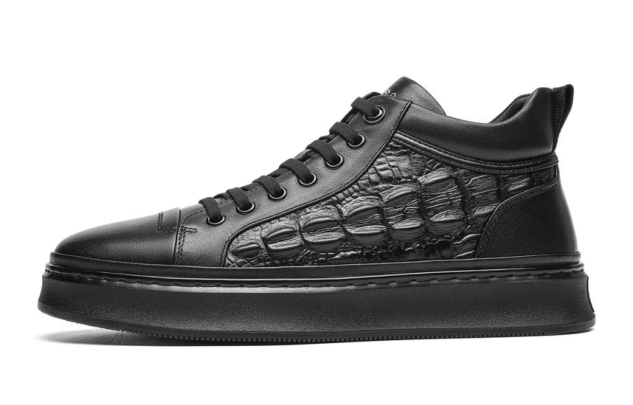 C°BANNER Leather Casual Shoes Men's Black