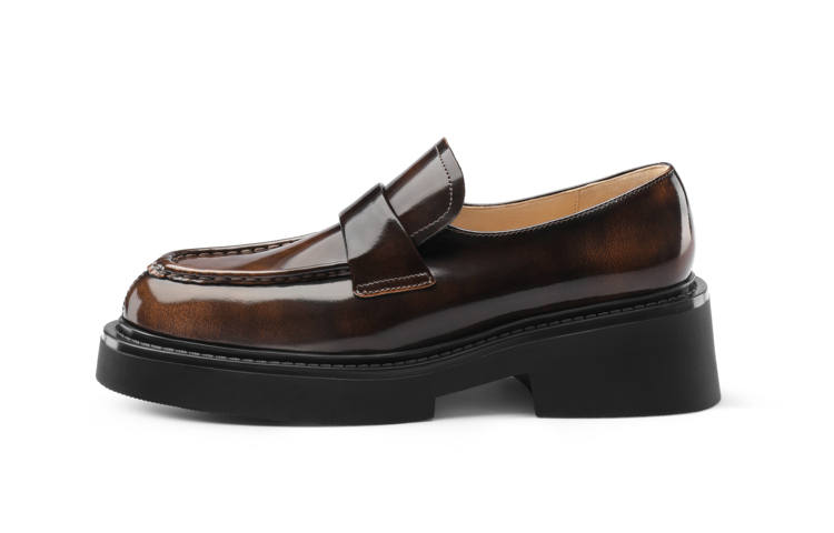 7or9 Mocha Tart Loafers 5CM Women's Brown