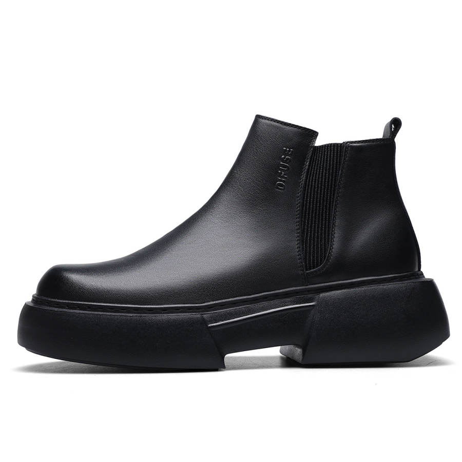 D:FUSE SCANDINAVIA D FUSE SCANDINAVIA Cow Leather Chelsea Boots Men's Black