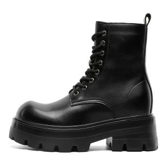 JETRAM Invisible Height Increasing 7cm Combat Boots Men's