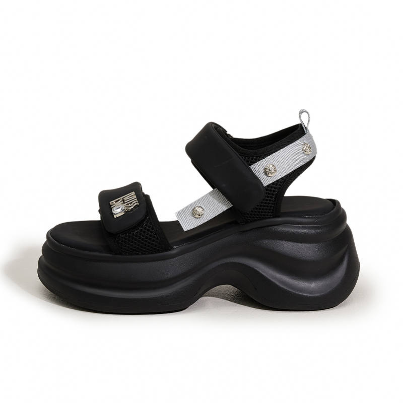 MILANLIANGE One Strap Sandals 8cm Women's
