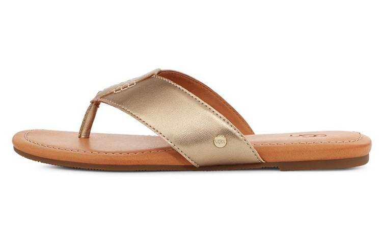 UGG UGG Rubber Sole Flip Flops Women's Metallic