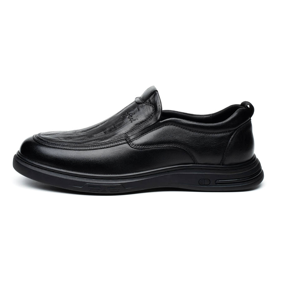 FED Top Grain Cow Leather Casual Leather Shoes Men's Black