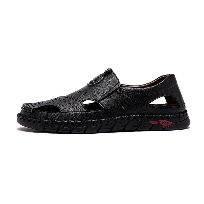 JOSINY Synthetic Leather Slip Resistant Quick Dry River Trekking Shoes Men's Black