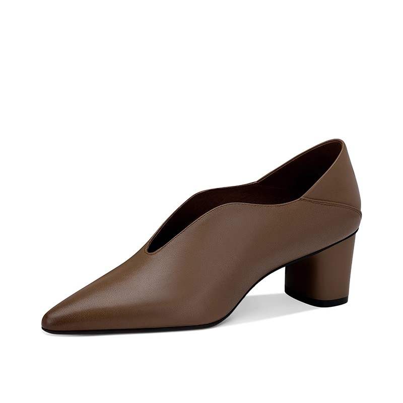 JESSICA SOPHIA Chunky Heel High Heels 5CM Women's