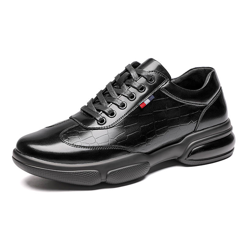KACHILANG Men's Casual Shoes Men's Low Top Black