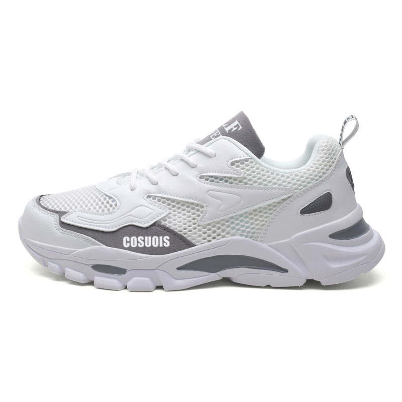 COSUOIS Fabric Slip Resistant, Abrasion Resistant, Breathable Low top Chunky Sneakers Unisex