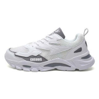 COSUOIS Fabric Slip Resistant, Abrasion Resistant, Breathable Low top Chunky Sneakers Unisex