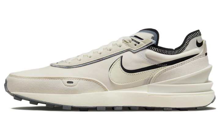 Nike Nike Waffle One Slip Resistant Abrasion Resistant Low top Casual Shoes Unisex Ecru