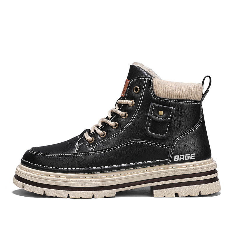 BAGE BAGE Combat Boots Men's Black/Coffee