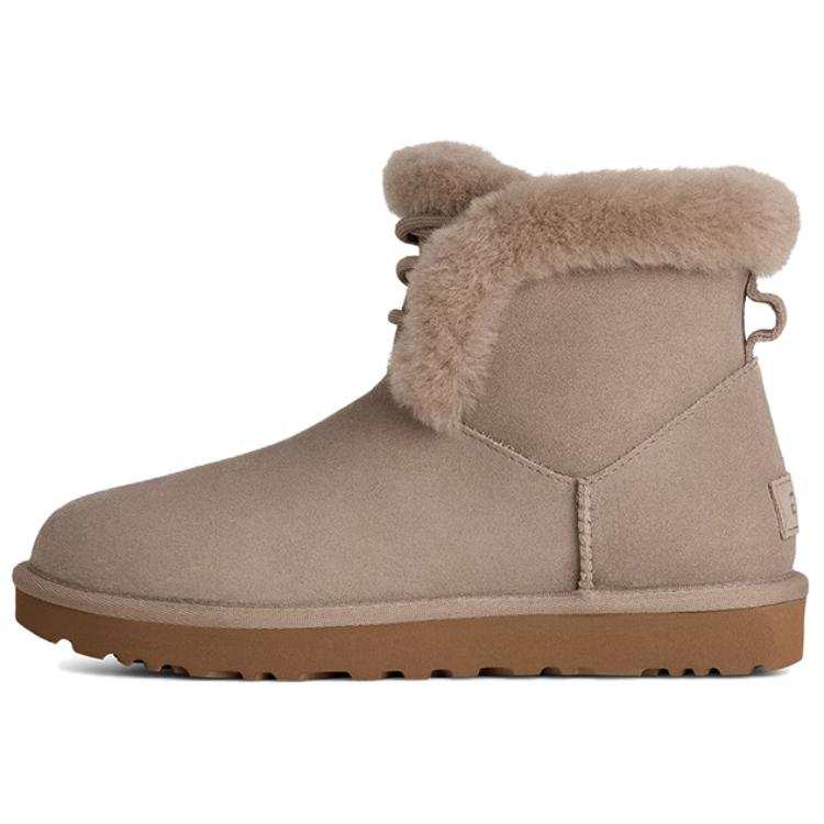 UGG UGG CLASSIC MINI Cow Split Leather Thermal Short Snow Boots Women's