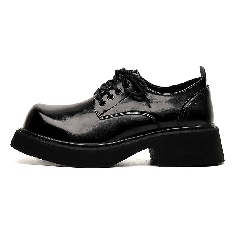 KAQIAODI Microfiber Leather Casual Leather Shoes Men's Black