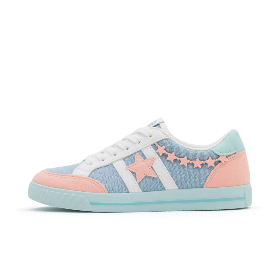 FANTASTIC XBOX Low top Skateboard Shoes Women's Pink Blue