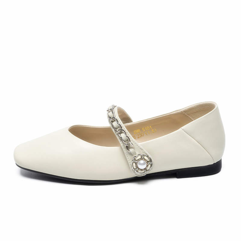 ZHR Sheepskin Mary Jane Shoes 1.5cm Women's