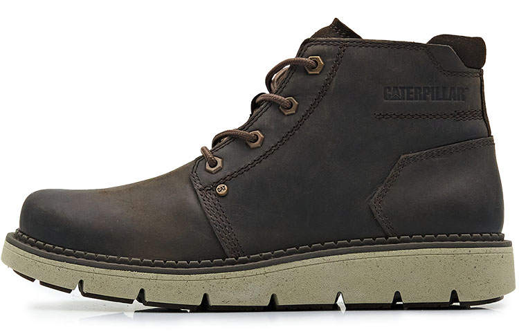 CAT CAT Combat Boots Men's Mid Top Umber