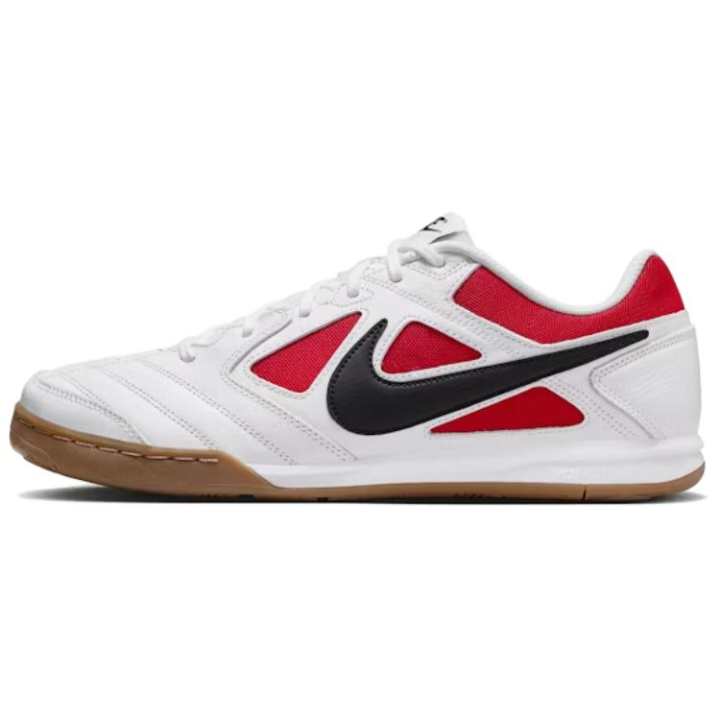 Nike Nike Gato Leather Comfortable Low top Casual Shoes Men's White Red