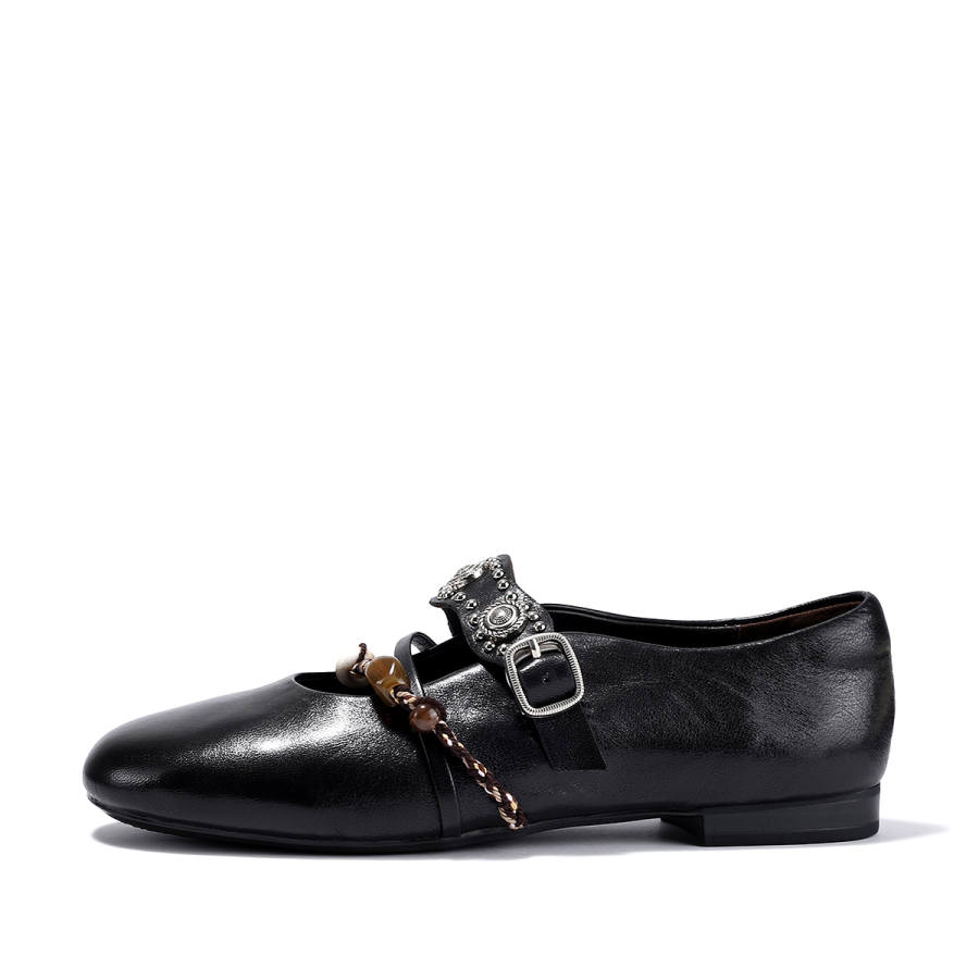 BELLALILY Sheepskin Mary Jane Shoes Women's