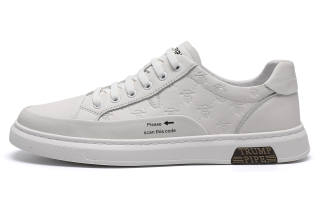 TRUMPPIPE Low top Skateboard Shoes Men's White