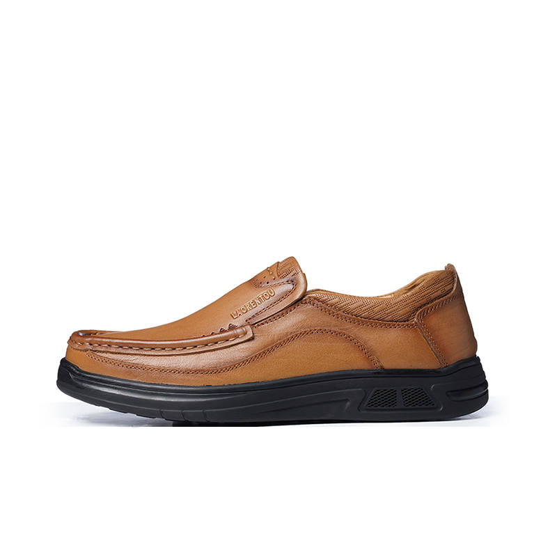 LAORENTOU Casual Leather Shoes Men's Low Top