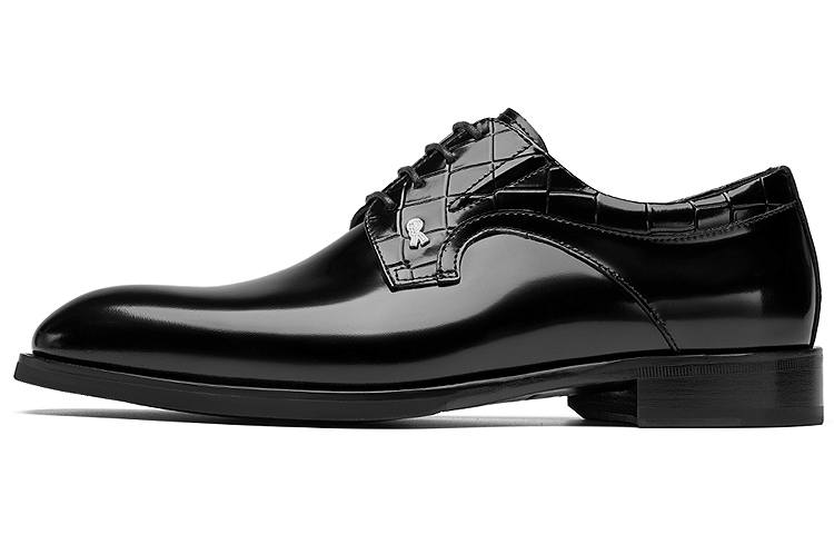 ROBERTA DI CAMERINO Cow Leather Dress Shoes Men's Black