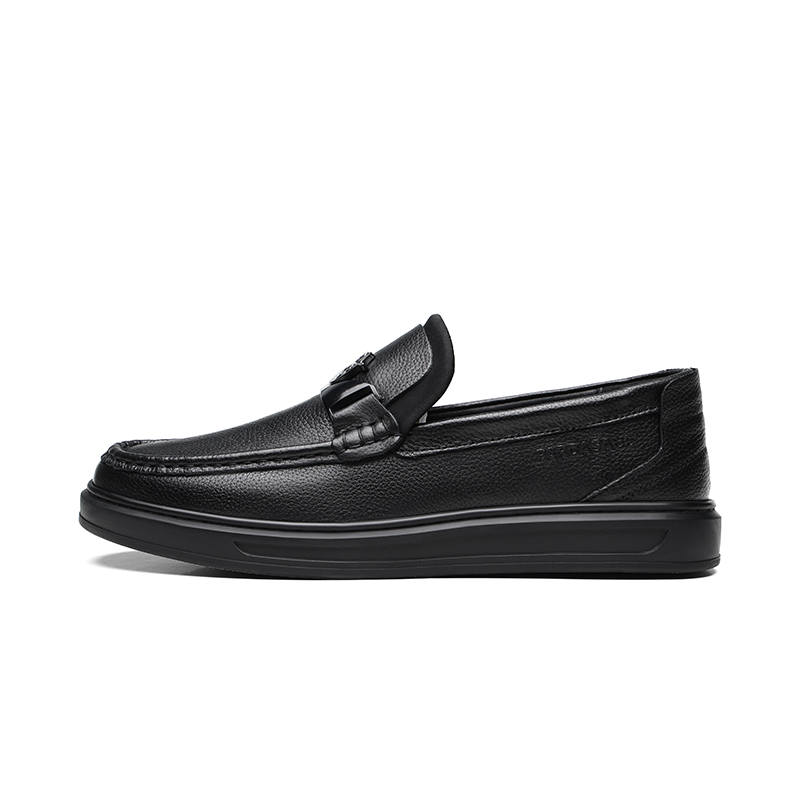 PARDASAUL Cow Leather Casual Shoes Men's Black