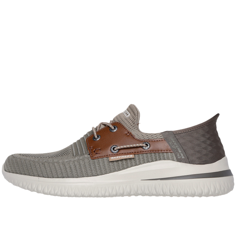 Skechers Slip Ins Low top Casual Shoes Men's Gray Brown