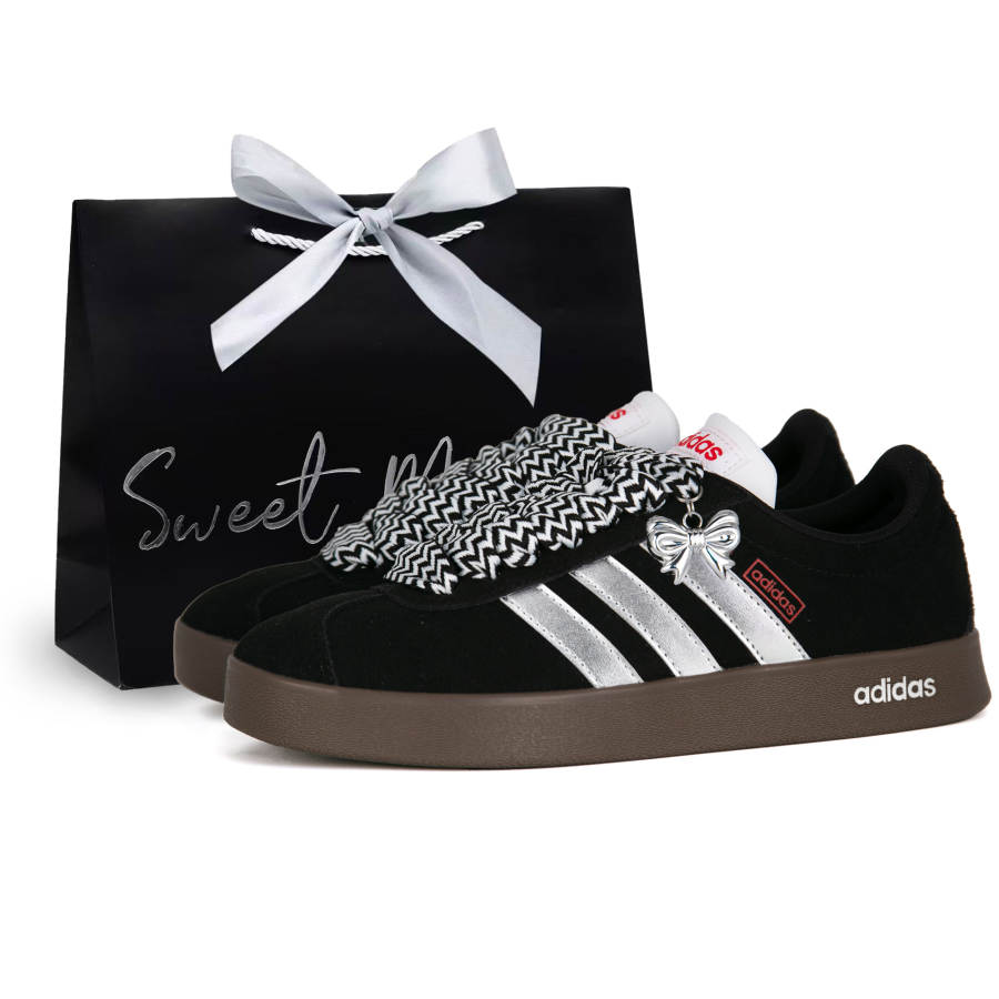Adidas Adidas VL COURT 2.0 Lifestyle Human Medal, Classic Shell Head Box Included Abrasion Resistant Low top Skateboard Shoes