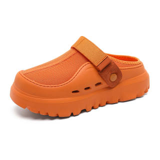 MPZY Closed Toe Slippers Unisex Orange