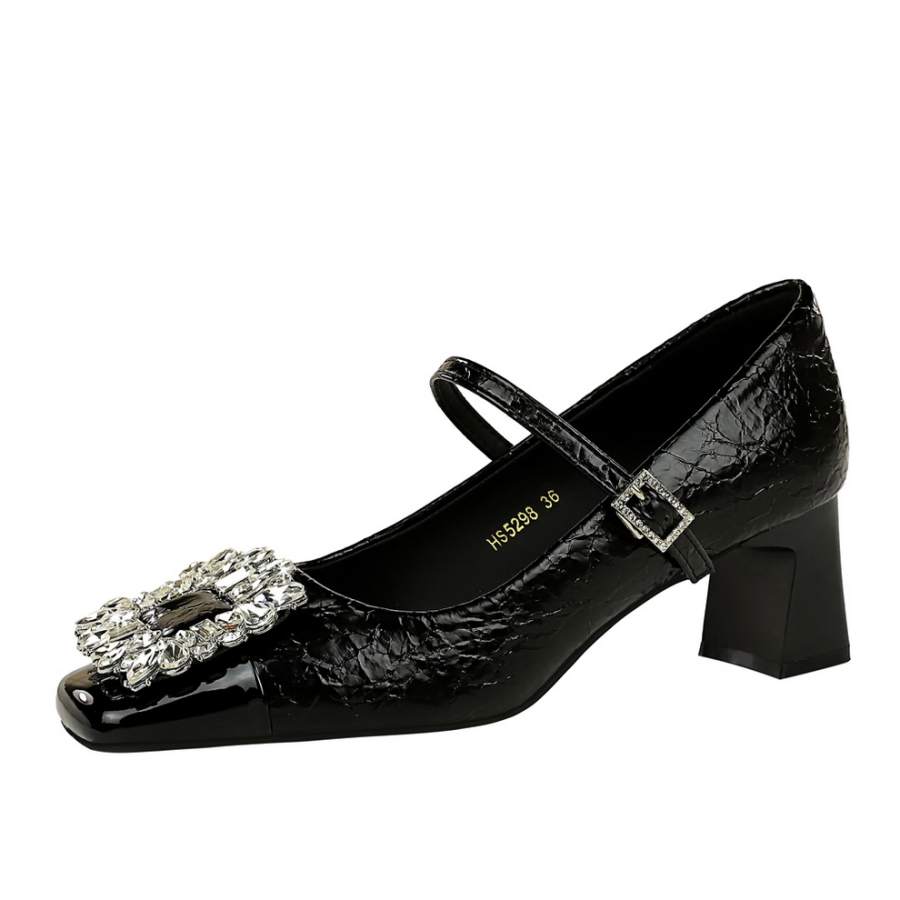 Bamiti Chunky Heel Mary Jane Shoes Women's