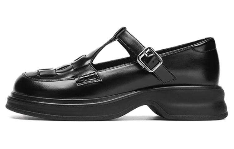 AOKANG Platform Mary Jane Shoes Women's Black