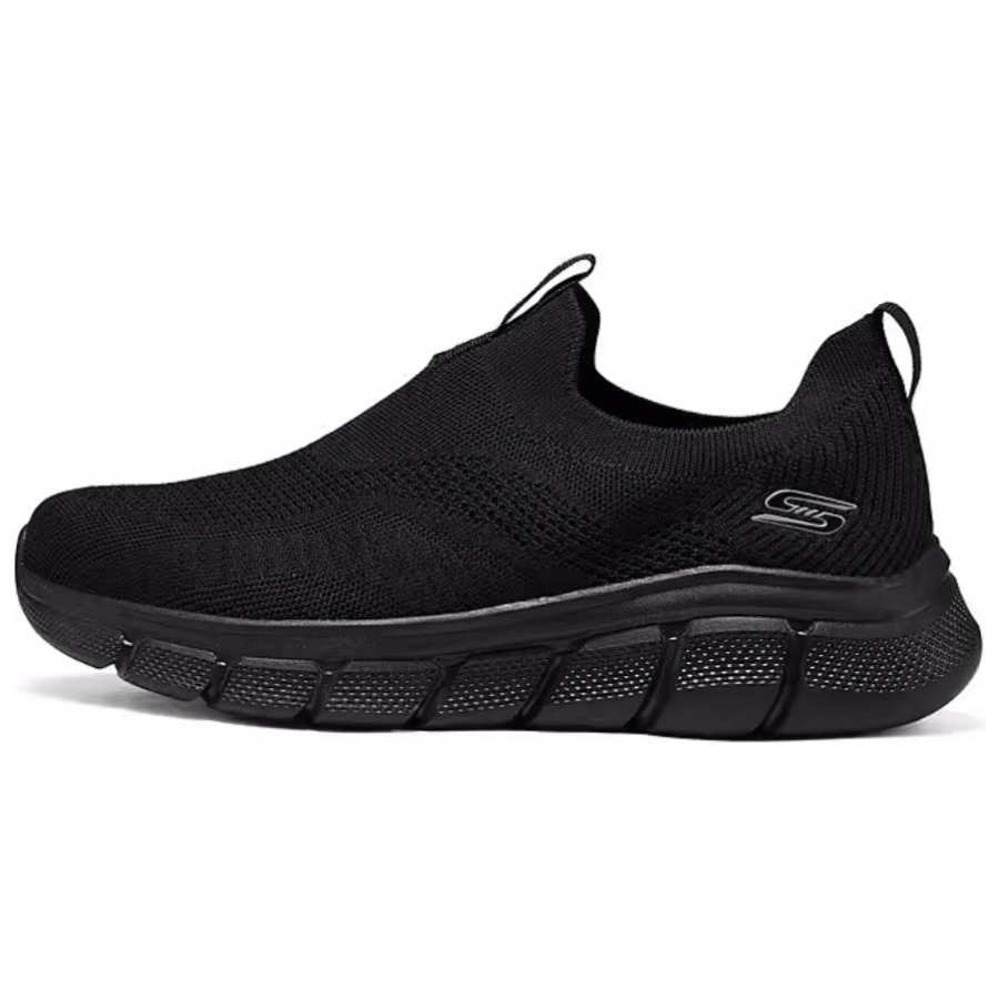 Skechers BOBS B FLEX Comfortable And Breathable Abrasion Resistant Low top Casual Shoes Men's Black