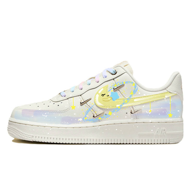 Nike Nike Air Force 1 Dreamy Sweet Star Low top Casual Skateboard Shoes Women's Yellow Blue