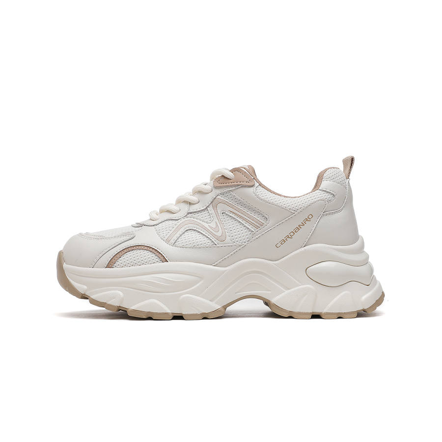 CARDANRO Synthetic Leather Low top Chunky Sneakers Women's