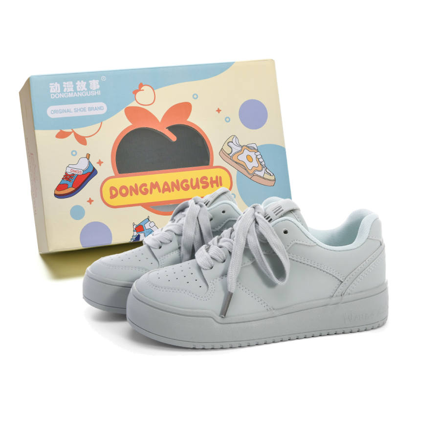 DONGMANGUSHI Microfiber Leather Low top Skateboard Shoes Women's