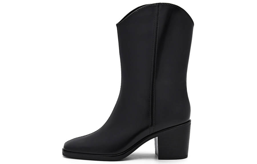 PEDRO Knee High Boots Women's Black/White