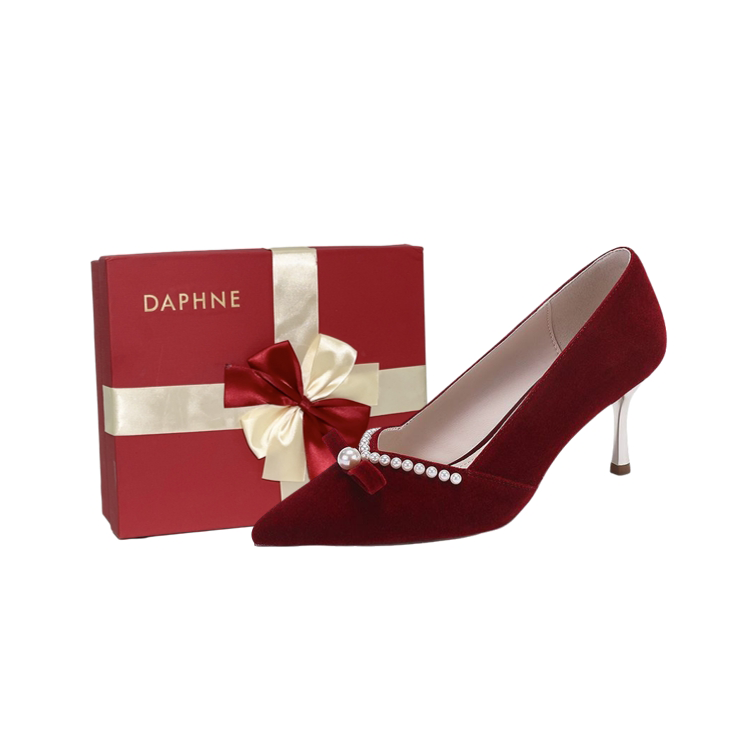 DAPHNE DAPHNE Slim Heel High Heels 5.5cm Women's Red