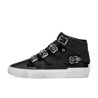 ASH MOONLIGHT BUCKLE Collection High top Skateboard Shoes Women's Black