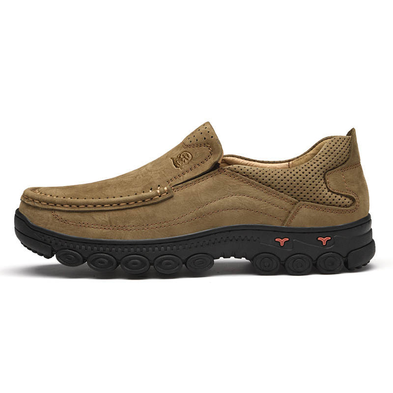 LAORENTOU Top Grain Cow Leather Casual Shoes Men's