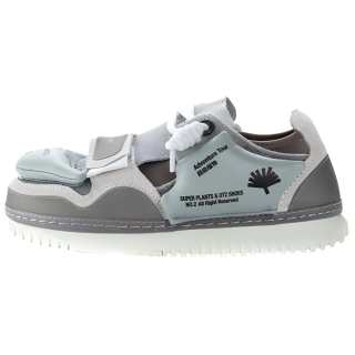 OTZSHOES CHAOJIZHIWU x OTZSHOES Fabric Abrasion Resistant Low top Platform Shoes Unisex Gray