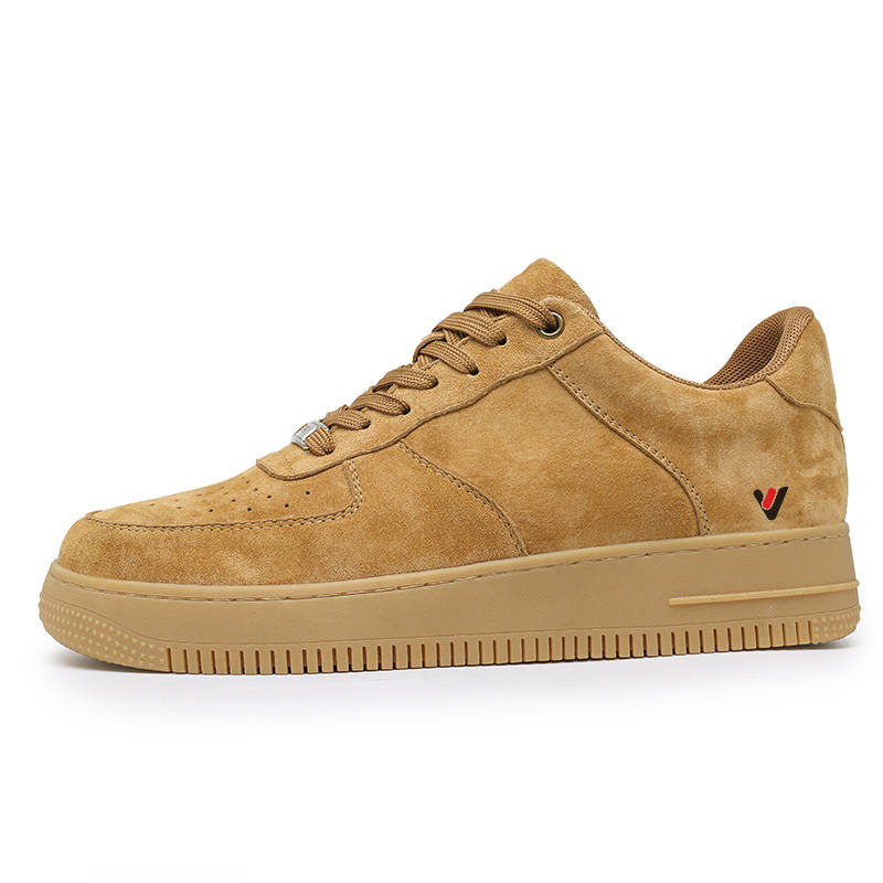 YALU Skateboard Shoes Men's Low Top Wheat