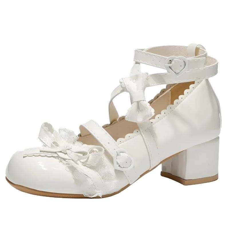 Aimilian Pu Chunky Heel Mary Jane Shoes Women's