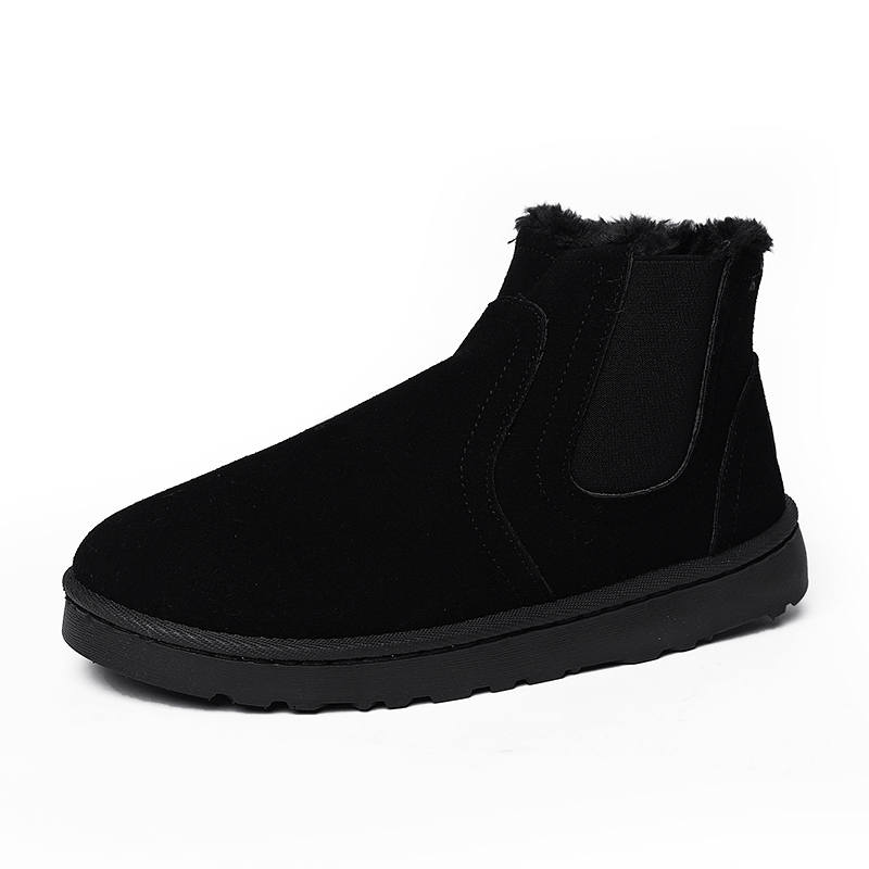 CariteSport Suede Fleece Lined Classic Fashion Outdoor Casual Short Snow Boots Unisex