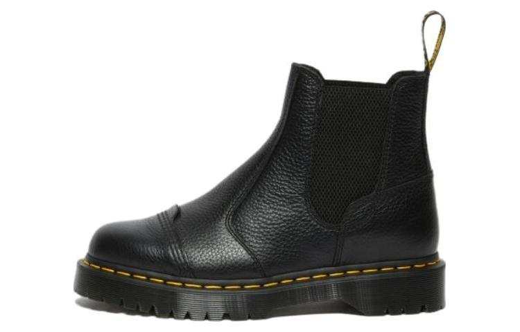 Dr.Martens Dr.Martens Leather Short Chelsea Boots Unisex Black