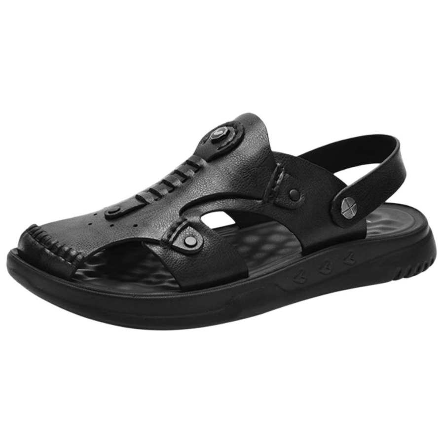 Rich birds Beach Sandals Men's Black/Khaki
