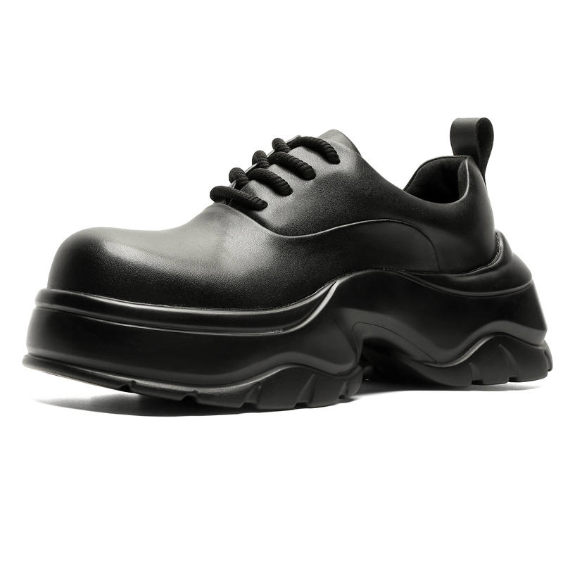KAQIAODI Microfiber Leather Casual Shoes Men's Black